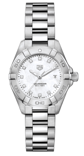 TAG Heuer Aquaracer 300M Quartz 27 Stainless Steel / MOP - Diamond / Bracelet